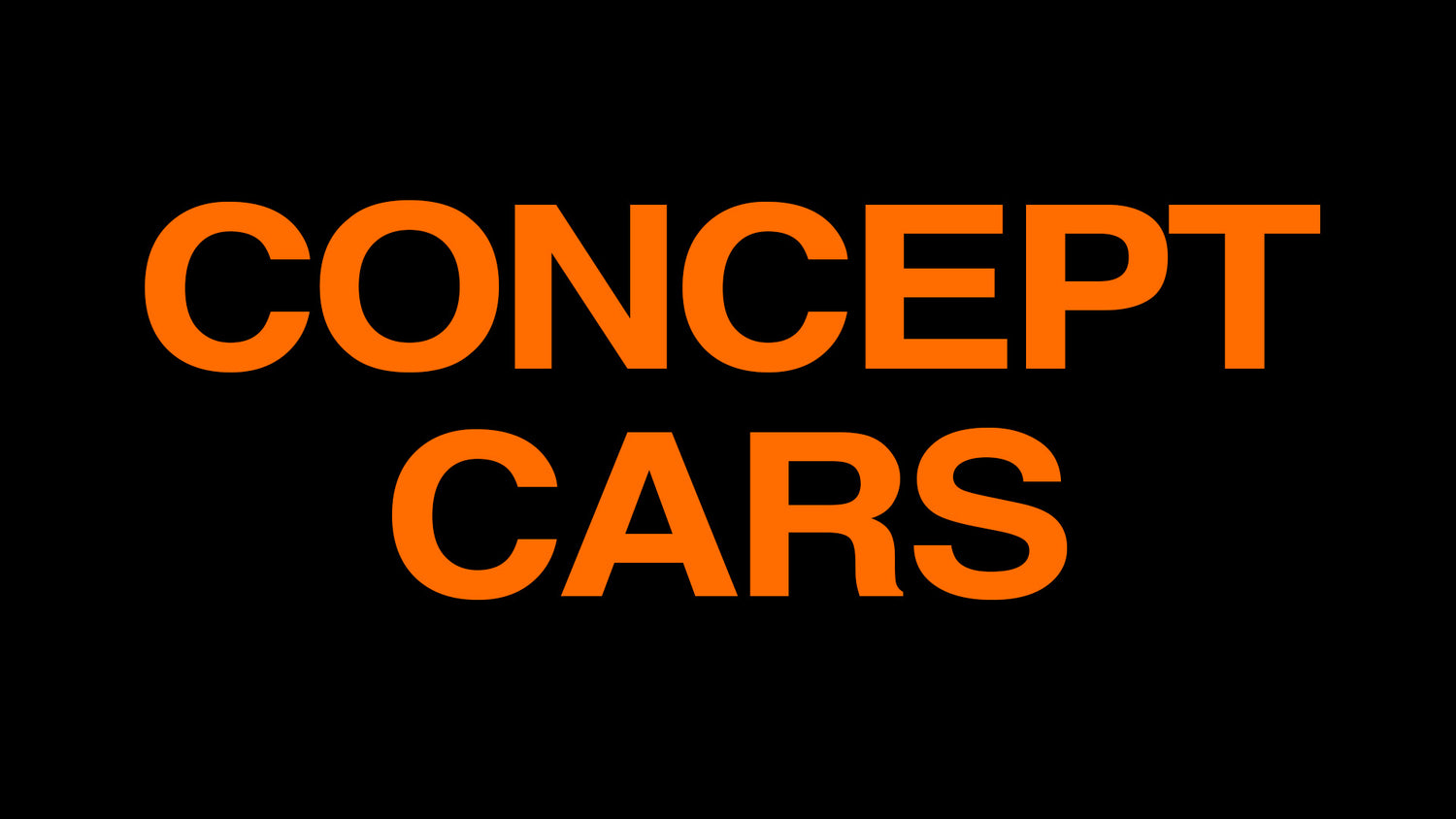 CONCEPT CARS