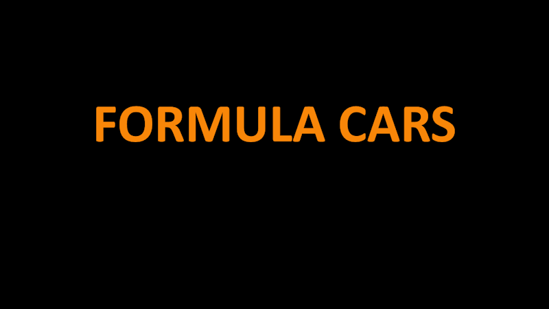 FORMULA CARS